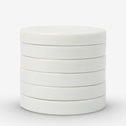 Jackson's : Stackable Round Ceramic Palette : 3in (7.5cm) Diameter : Set of 6
