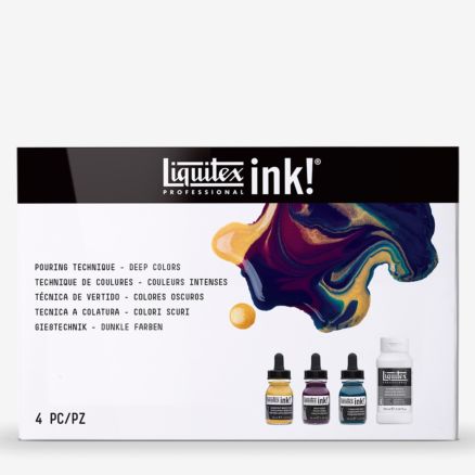 Liquitex : Professional : Acrylic Ink : Pouring Technique Deep Colours Set of 4