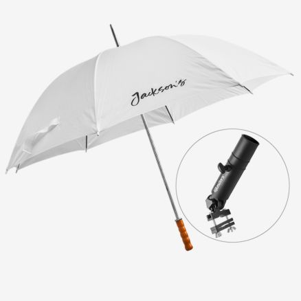 Jackson's : White Umbrella and Clamp