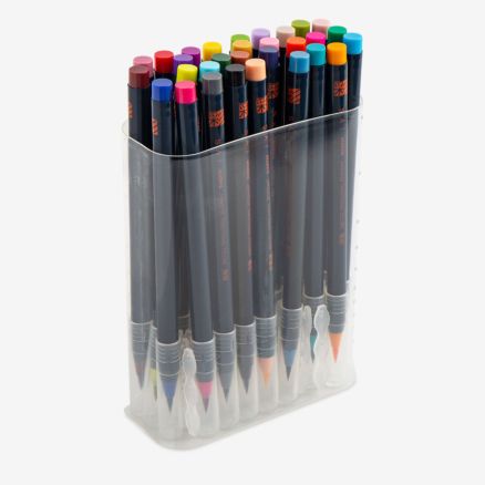 Akashiya : SAI : Colouring Brush Pen : Set of 30