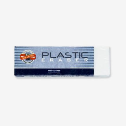 Koh-I-Noor : White Oblong Plastic Eraser 4770 : 60mm