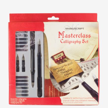 Manuscript Masterclass Set: 2 Fountain pens, 12 assorted inks and more