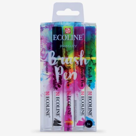 Royal Talens : Ecoline : Watercolour Brush Pen : Primary Set of 5