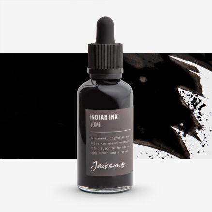 Jackson's : Indian Ink : 50ml : Black : With Dropper