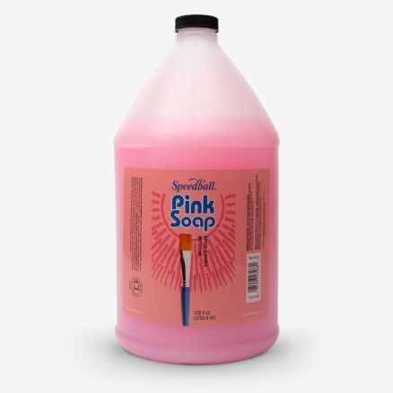 Speedball : Pink Soap : Brush Cleaner : 1 Gallon (3785ml)