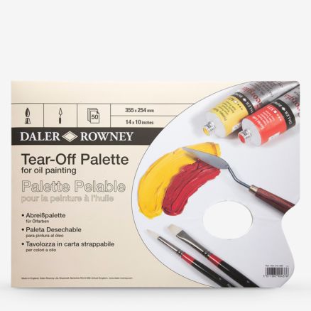 Daler Rowney : Yellow Parchment Tear Off Palettes - For Oil