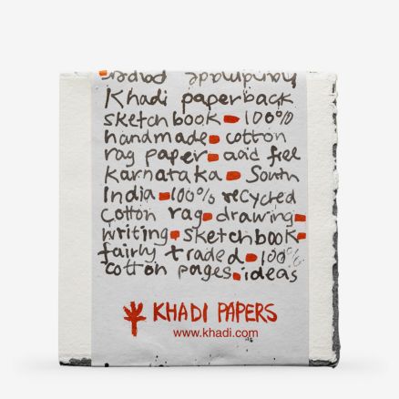 Khadi : Handmade Watercolour Paper : Pad 150gsm : Rough : 15 Sheets : 20x20cm