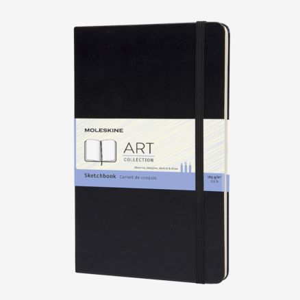 Moleskine : Sketchbook : 165gsm : 13x21cm : Hard Cover : 104 pages : Black