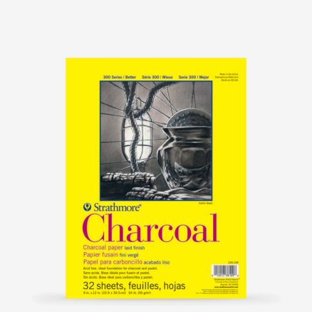 Strathmore : 300 Series : Charcoal Pad : 95gsm : 32 Sheets : 9x12in