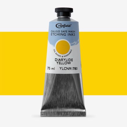 Cranfield : Caligo : Safe Wash : Etching Ink : 75ml : Diarylide Yellow