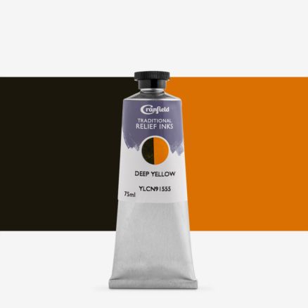 Cranfield : Traditional Relief Ink : 75ml : Deep Yellow (Diarylide)