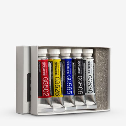 Holbein : Artists' Gouache Paint : 5ml : Intro Set of 5