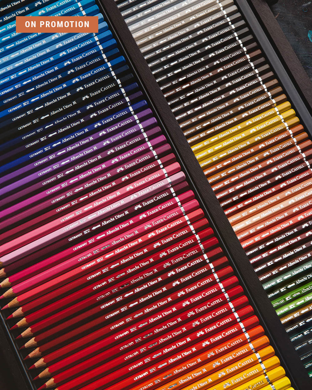 Watersoluble pencils are a versatile drawing medium allowing for a wide range of mark making. As well as crisp or broad lines, there's potential for washes and staining.